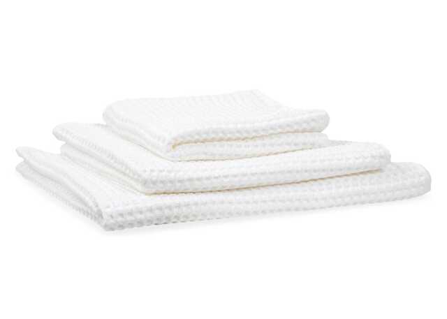 Heal's White Waffle Bath Sheet 100 x 160cm