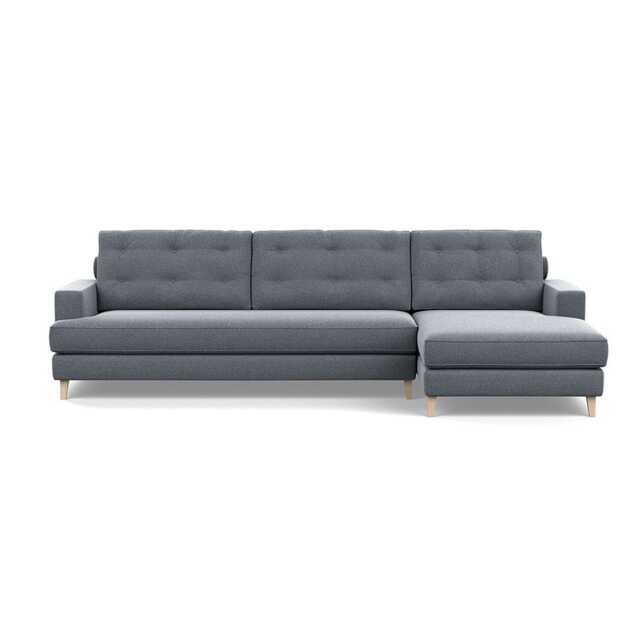 Heal's Mistral Right Hand Facing Corner Sofa Textured Boucle Steel Natural Feet