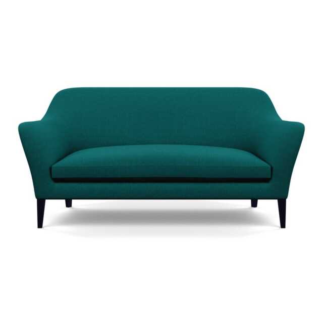 Heal's Wallis 3 Seater Sofa Brushed Cotton Pine Black Feet