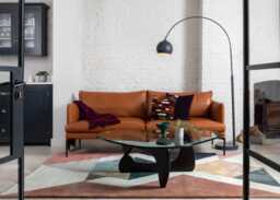 Heal's Matera 2 Seater Sofa St Moritz Wool Blue Black Feet - thumbnail 2
