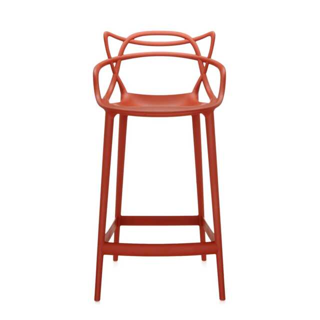 Kartell Masters Stool Medium Orange Rusty
