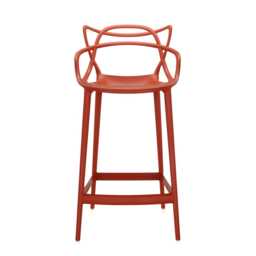 Kartell Masters Stool Medium Orange Rusty
