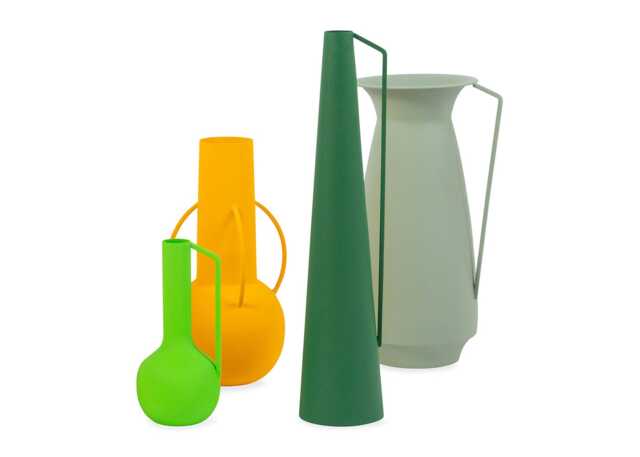 POLSPOTTEN Roman Vases Green Set of 4