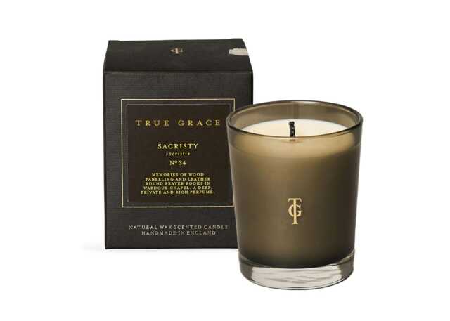 True Grace Manor Sacristy Scented Glass Candle