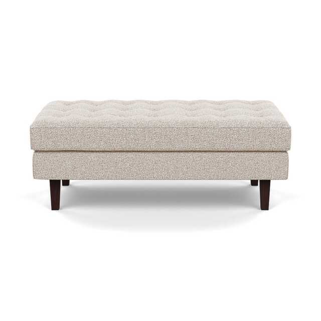 Heal's Hepburn Ottoman Loop Boucle Taupe Wenge - image 1