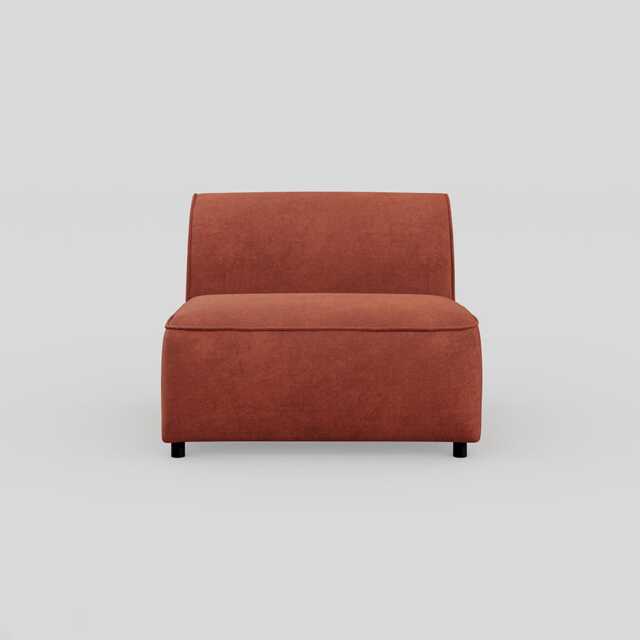 Heal's Aurelie Armless Insert Module Smart Luxe Velvet Tawny