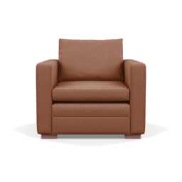 Heal's Palermo Armchair Siena Cotton Clay Walnut Feet - thumbnail 1