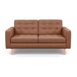 Heal's Hepburn 2 Seater Siena Cotton Clay Natural
