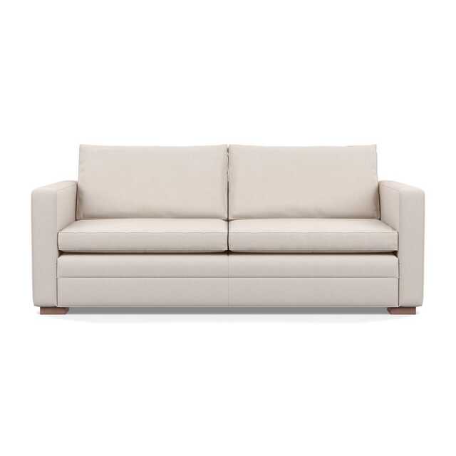 Heal's Palermo 3 Seater Sofa Siena Cotton Natural Walnut Feet