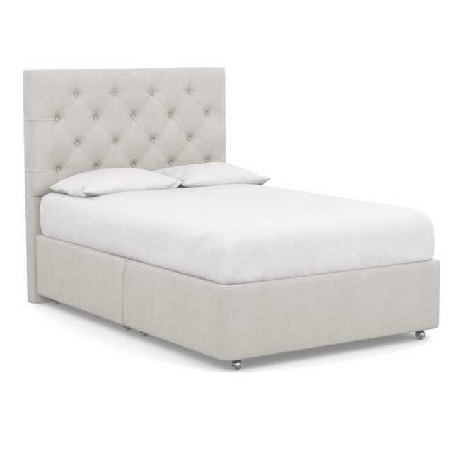 Heal's Balmoral Headboard Double Capelo Linen-Cotton Sea Salt