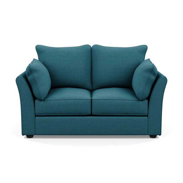 Heal's Tailor 2 Seater Sofa Brushed Cotton Cadet Black Feet - image 1