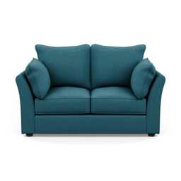 Heal's Tailor 2 Seater Sofa Brushed Cotton Cadet Black Feet - thumbnail 1