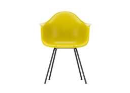 Vitra Eames DAX Armchair New Height Mustard Basic Dark Powder Coated Base - thumbnail 1