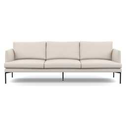 Heal's Matera 4 Seater Sofa Siena Cotton Natural Black Feet