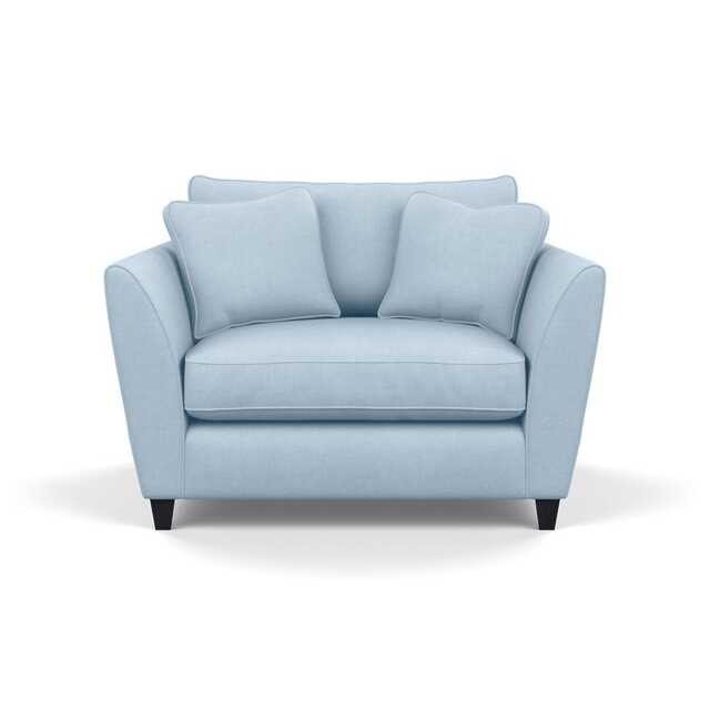 Heal's Torino Loveseat Capelo Linen-Cotton Sea Shanty Black