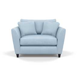 Heal's Torino Loveseat Capelo Linen-Cotton Sea Shanty Black