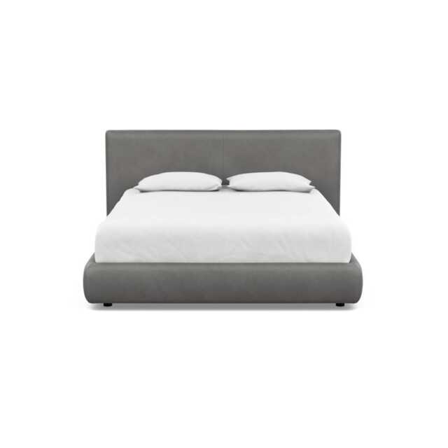 Heal's Alba Storage Bed King Luxury Leather Slate - image 1