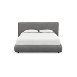 Heal's Alba Storage Bed King Luxury Leather Slate - thumbnail 1