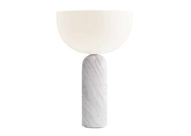 New Works Kizu Table Lamp White Marble Large