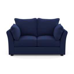 Heal's Tailor 2 Seater Sofa Melton Wool New Navy Black Feet - thumbnail 1
