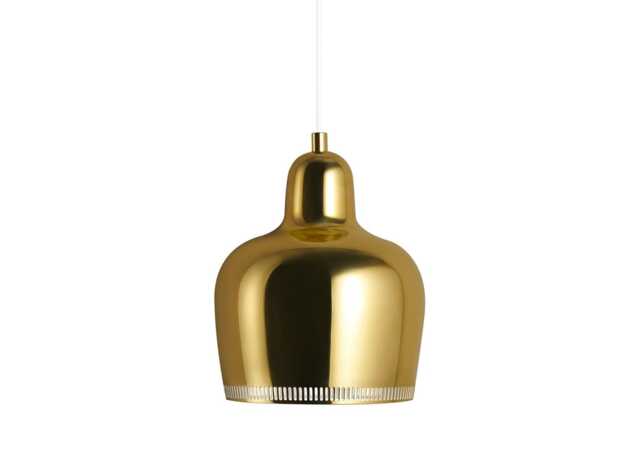 Artek A330S Golden Bell Pendant Brass/White