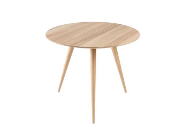 Gazzda Arp Side Table Dia 55cm White Oiled Oak