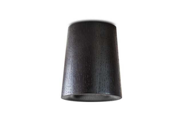 Case Solid Downlight Cone Black Stained Oak