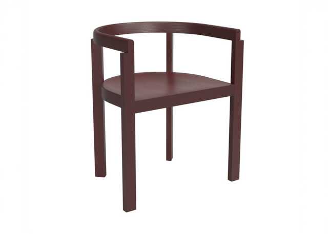 Fritz Hansen After Dining Chair Ash Burgundy