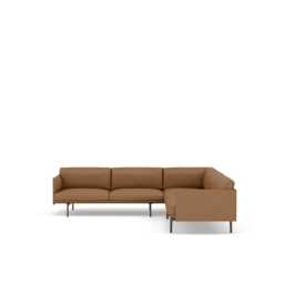 Muuto Outline Corner Sofa Refine Leather Cognac