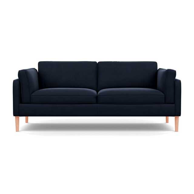 Heal's Sonno 3 Seater Nobilis Velvet Night Natural Feet