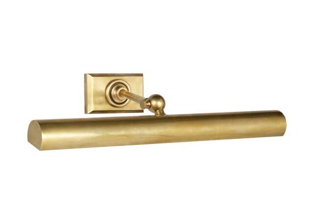 "Visual Comfort Cabinet Maker's Picture Wall Light Hand-Rubbed Antique Brass 18"""