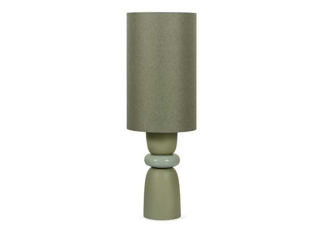 Heal's Sutherland Ceramic Table Lamp Green Large