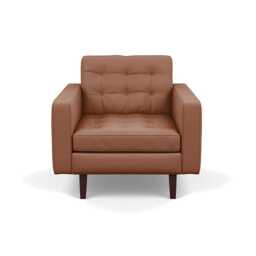 Heal's Hepburn Armchair Siena Cotton Clay Black