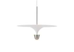 New Works Kantarell LED Pendant Disc Dia 60cm White/Nickel