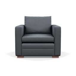 Heal's Palermo Armchair Siena Cotton Shale Grey Walnut Feet