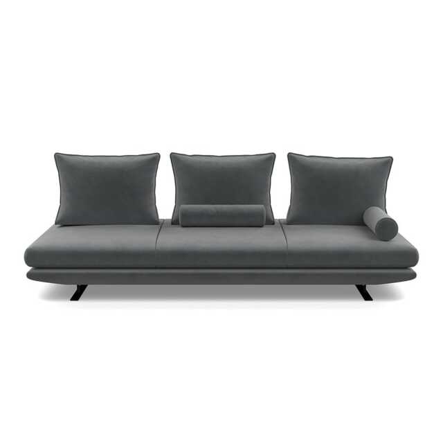Ligne Roset Prado Large Settee Alcantara Steel grey