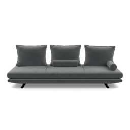 Ligne Roset Prado Large Settee Alcantara Steel grey