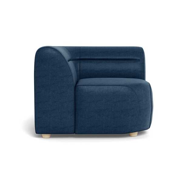 Heal's Lilli Connecting Corner Unit Capelo Linen-Cotton Inkspot Natural Beech Feet