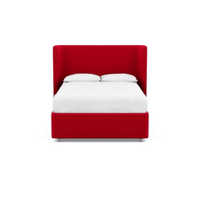 Heal's Monroe Headboard Double Melton Wool Red Oxide