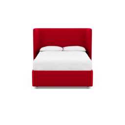 Heal's Monroe Headboard Double Melton Wool Red Oxide