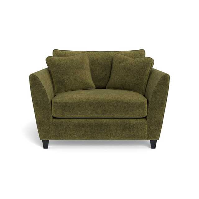 Heal's Torino Loveseat Boucle Velvet Wilder Black Feet