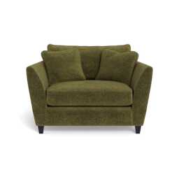 Heal's Torino Loveseat Boucle Velvet Wilder Black Feet