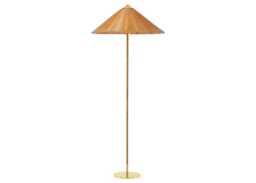 Gubi 9602 Floor Lamp Brass/Wicker