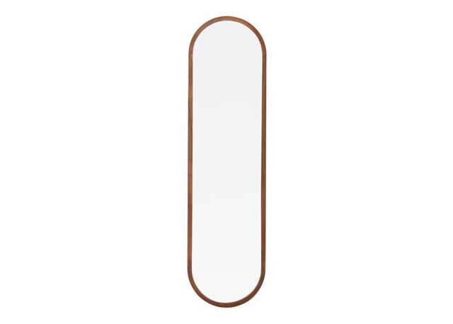 Heal's Anais Mirror Walnut Oval 40 x 150cm