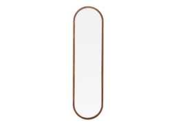 Heal's Anais Mirror Walnut Oval 40 x 150cm