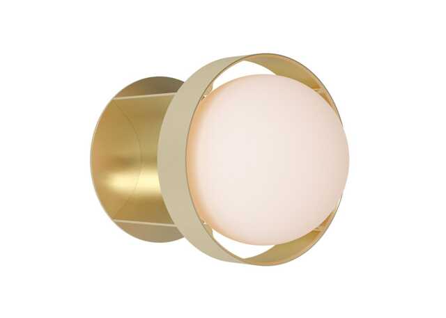 Tala Loop Wall Light Gold Large with Sphere IV Bulb - image 1