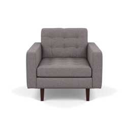 Heal's Hepburn Armchair Loop Boucle Granite Black