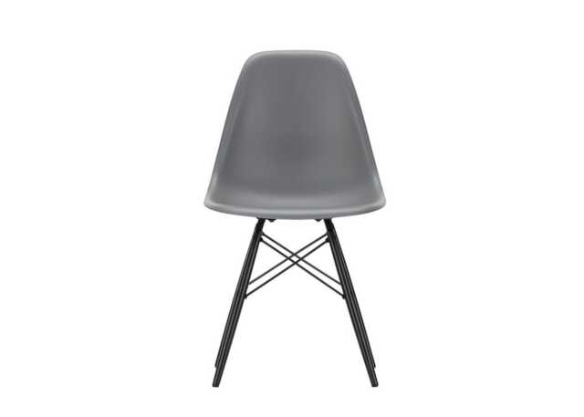 Vitra Eames DSW Side Chair New Height Granite Grey Black Maple Base - image 1