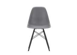 Vitra Eames DSW Side Chair New Height Granite Grey Black Maple Base