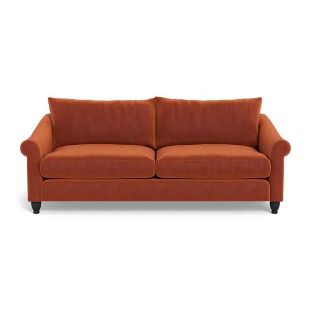 Heal's Devon 4 Str Cotton Velvet Russet Black Feet